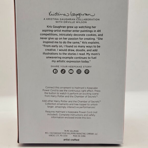 Hallmark 2024 HARRY POTTER Storytellers Chamber of Secrets Wizard - Picture 8 of 9